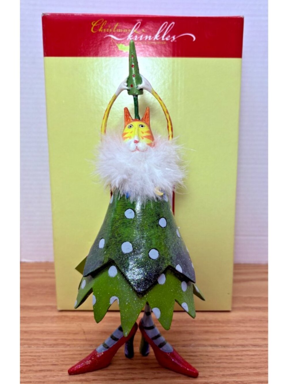 Patience Brewster Krinkles for Dept 56 Christmas Tree Cat